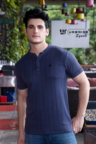 Ur Squad Henley Neck(Mandarin Collar) Hs, Style No: (319-326)  Box Of 08 Pcs