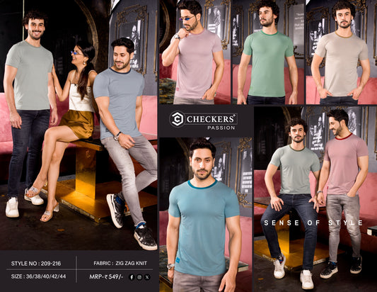 Ch Passion Round neck Half sleeve style no 209-216 Box Of 08 Pcs